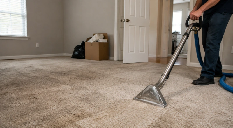 Move-out carpet cleaning — vacant rental property Medford Oregon